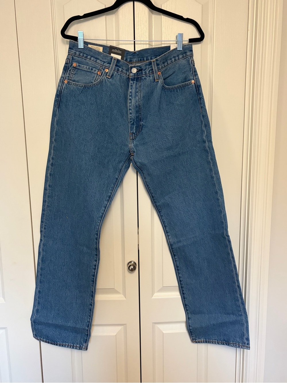 Levi's 555 Relaxed Straight Men's Jeans in Classic Blue Denim